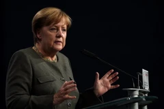 Thủ tướng Đức Angela Merkel phát biểu tại một sự kiện ở Nuremberg, miền nam Đức ngày 1/9. (Nguồn: AFP/TTXVN)