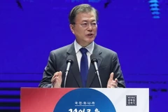 Tổng thống Hàn Quốc Moon Jae-in. (Ảnh: Yonhap/TTXVN)