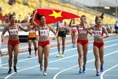 Điền kinh Việt Nam đã tỏa sáng khi giành được 17 HCV tại SEA Games 29. (Ảnh: Quốc Khánh/TTXVN)