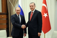 Tổng thống Nga Vladimir Putin (trái) sẽ gặp Tổng thống Thổ Nhĩ Kỳ Recep Tayyip Erdogan. (Nguồn: sputnik)