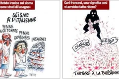 Biếm họa của Charlie Hebdo và bức tranh trả đũa.