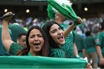 Niềm vui của các cổ động viên Saudi Arabia. (Nguồn: Getty Images)