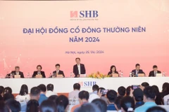 Đại hội Cổ đông năm 2024 của SHB. (Ảnh: Vietnam+)