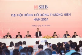 Đại hội Cổ đông năm 2024 của SHB. (Ảnh: Vietnam+)