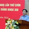 Quang cảnh Hội nghị lần thứ chín Ban Chấp hành Trung ương Đảng Cộng sản Việt Nam khóa XIII. (Nguồn: TTXVN)