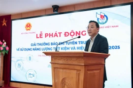 Thứ trưởng Bộ Công Thương Nguyễn Hoàng Long phát biểu tại Lễ phát động. (Nguồn; Bộ Công Thương)