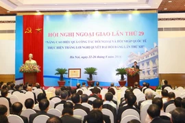 Toàn cảnh Hội nghị Ngoại giao lần thứ 29 năm 2016. (Ảnh: Doãn Tấn/TTXVN)