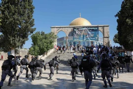 Quang cảnh vụ đụng độ ngày 11/8 tại Jerusalem. (Nguồn: AFP)