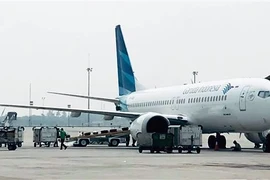 Máy bay 737 Max 8 của Boeing tại sân bay quốc tế Jakarta, Indonesia, ngày 15/5/2018. (Ảnh: AFP/ TTXVN)