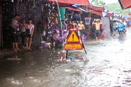 Các địa phương cần đề phòng mưa với cường suất lớn gây ngập úng đô thị ở Bắc Bộ. (Ảnh: PV/Vietnam+)