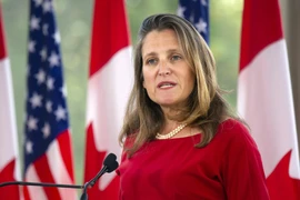 Phó Thủ tướng Canada Chrystia Freeland. (Ảnh: AFP/TTXVN)