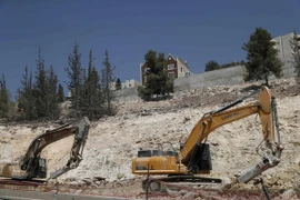 Công trường xây dựng khu nhà định cư Ramat Shlomo tại Đông Jerusalem ngày 13/9. (Nguồn: AFP/TTXVN)