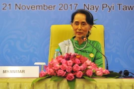 Cố vấn Nhà nước Myanmar Aung San Suu Kyi . (Nguồn: AFP/TTXVN)