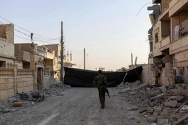 Cảnh đổ nát sau các cuộc giao tranh tại Raqqa, Syria ngày 5/9. (Nguồn: AFP/TTXVN)