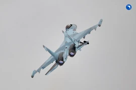 Máy bay chiến đấu Sukhoi Su-35S tại Komsomolsk-on-Amur, Nga, ngày 24/11/2023. (Ảnh: AFP/TTXVN)