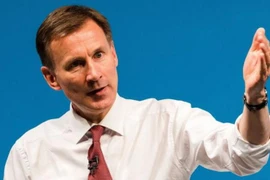 Ngoại trưởng Anh Jeremy Hunt. (Nguồn: EPA)