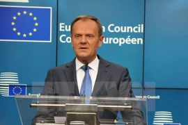 Chủ tịch Hội đồng châu Âu Donald Tusk. (Ảnh: Kim Chung/TTXVN)