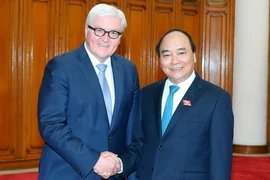 Thủ tướng Nguyễn Xuân Phúc tiếp Bộ trưởng Ngoại giao Đức Frank Waler Steinmeier đang ở thăm chính thức Việt Nam. (Ảnh: Thống Nhất/TTXVN)