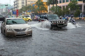 Mưa lớn gây ngập lụt ở Đà Nẵng ngày 15/10. Ảnh minh họa (Ảnh: Lê Lâm/TTXVN) 