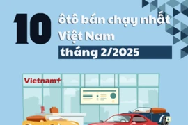 Xe điện VinFast chiếm đa số trong top 10 ôtô bán chạy tháng 2/2025